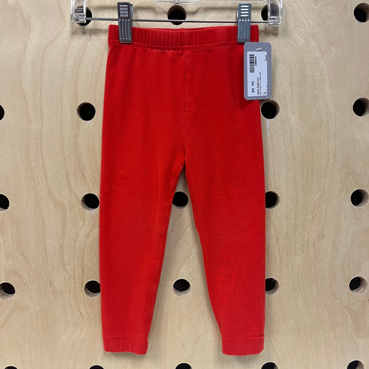Red Organic Leggings