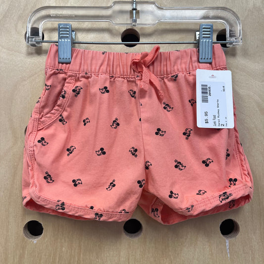 Coral Mickey Shorts