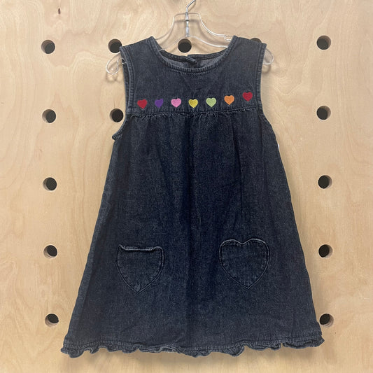 Denim Hearts Dress