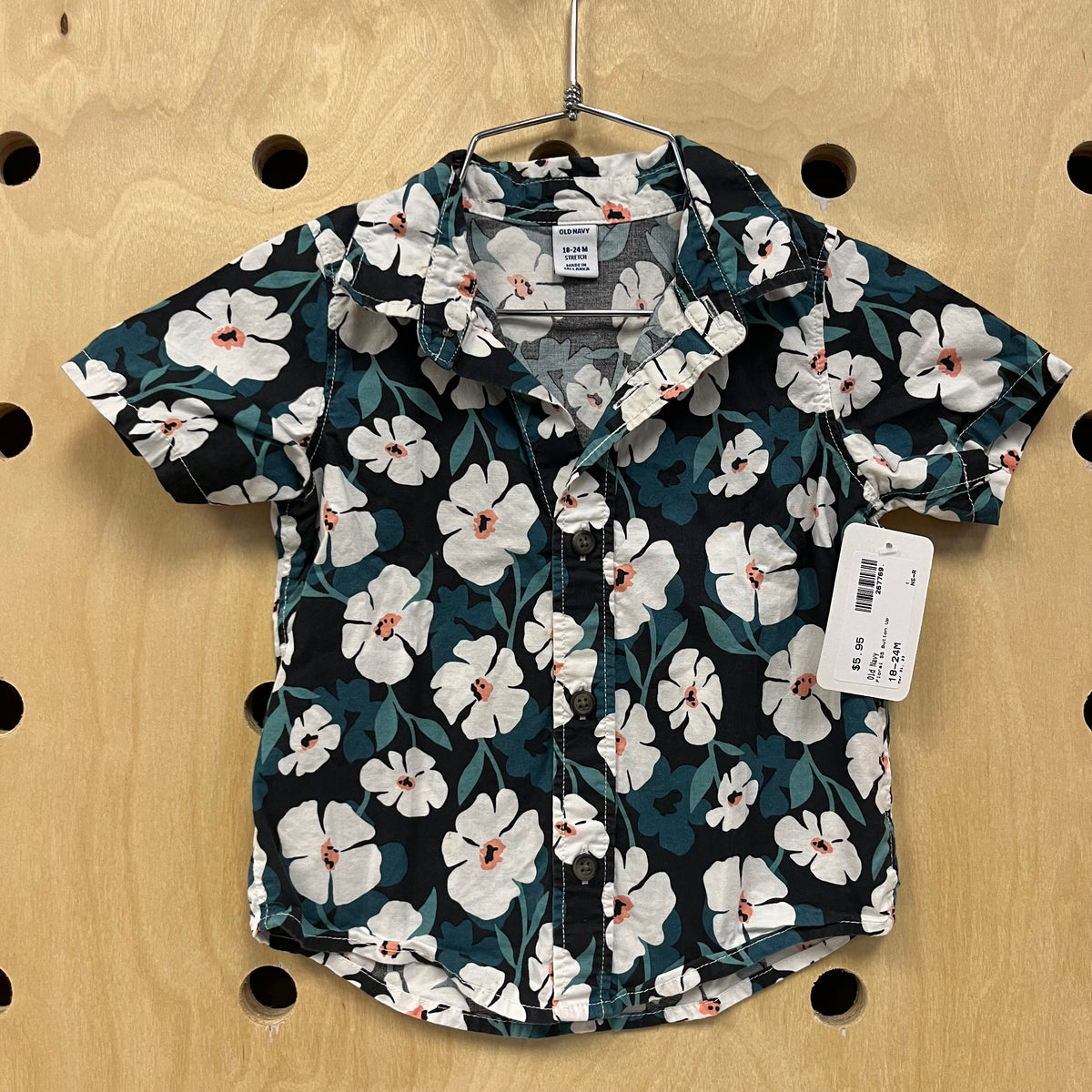 Floral SS Button Up