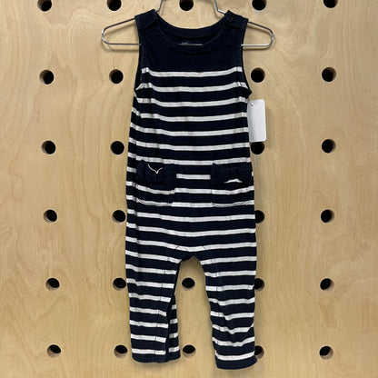 Blue Striped Romper