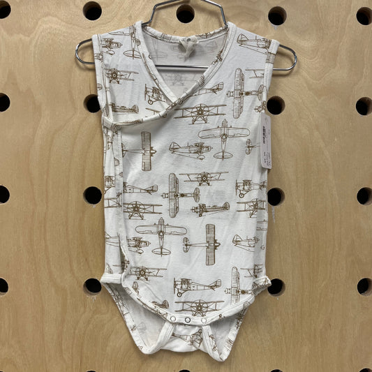 Bamboo Planes Sleeveless Bodysuit