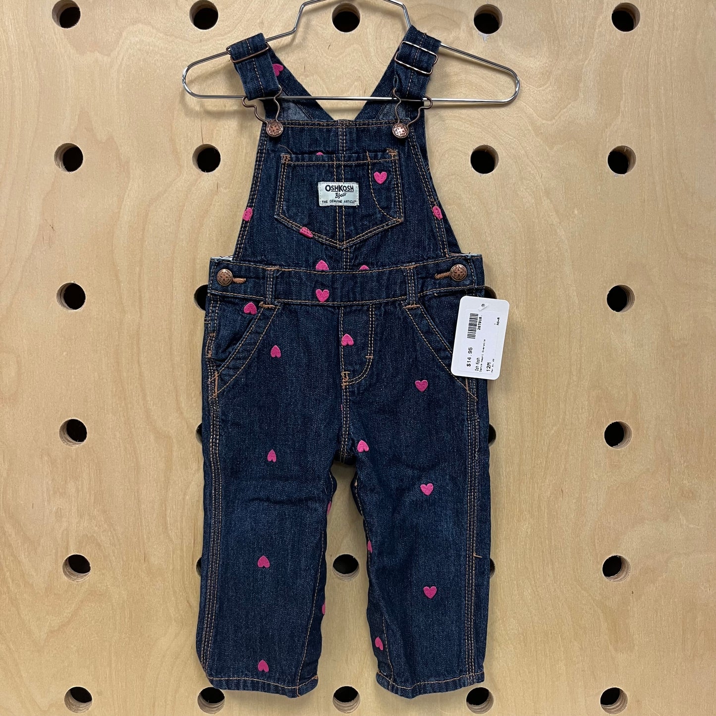 Denim Heart Overalls