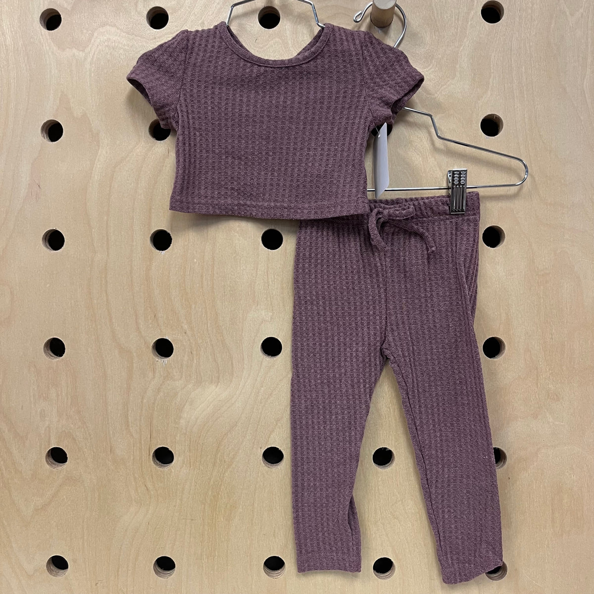 Purple Waffle Knit Outfit