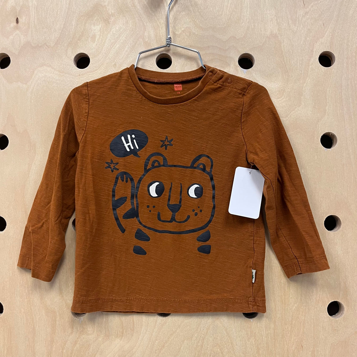 Brown Tiger Hi LS Tee