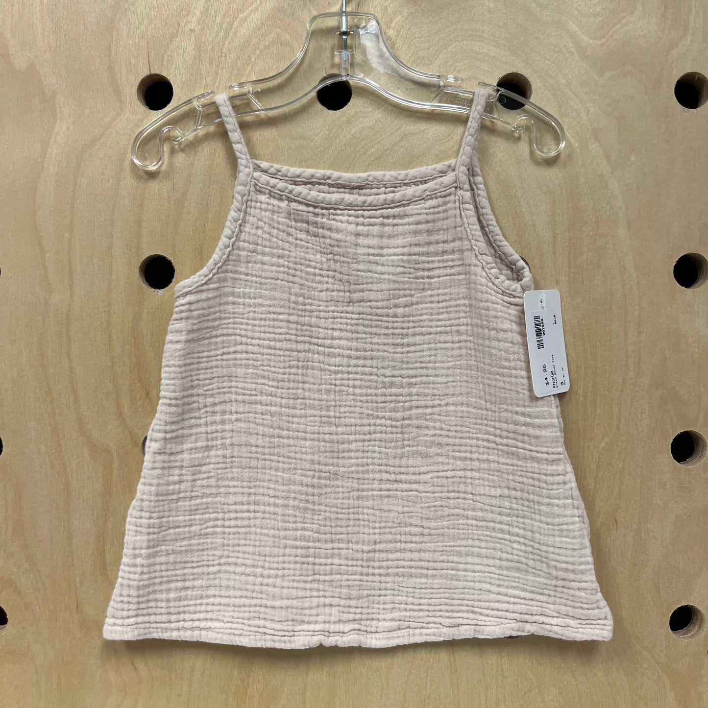 Cream Gauze Tank