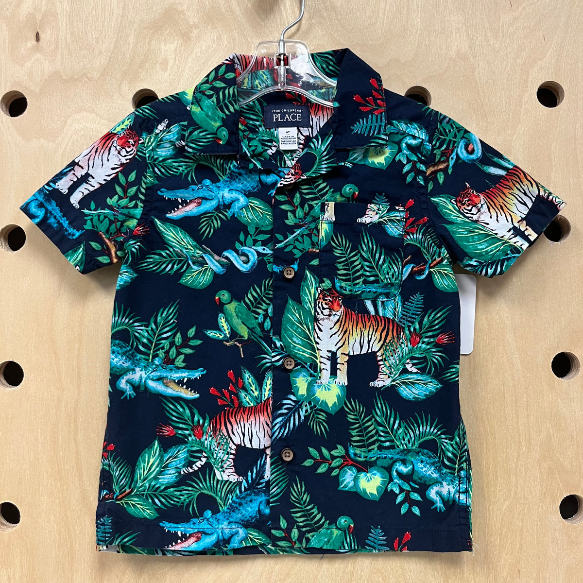 Blue Jungle Button Up Shirt