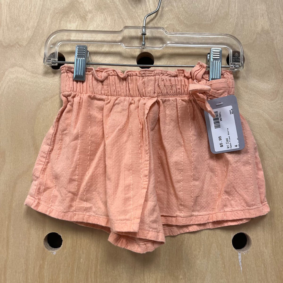 Peach Flowy Shorts