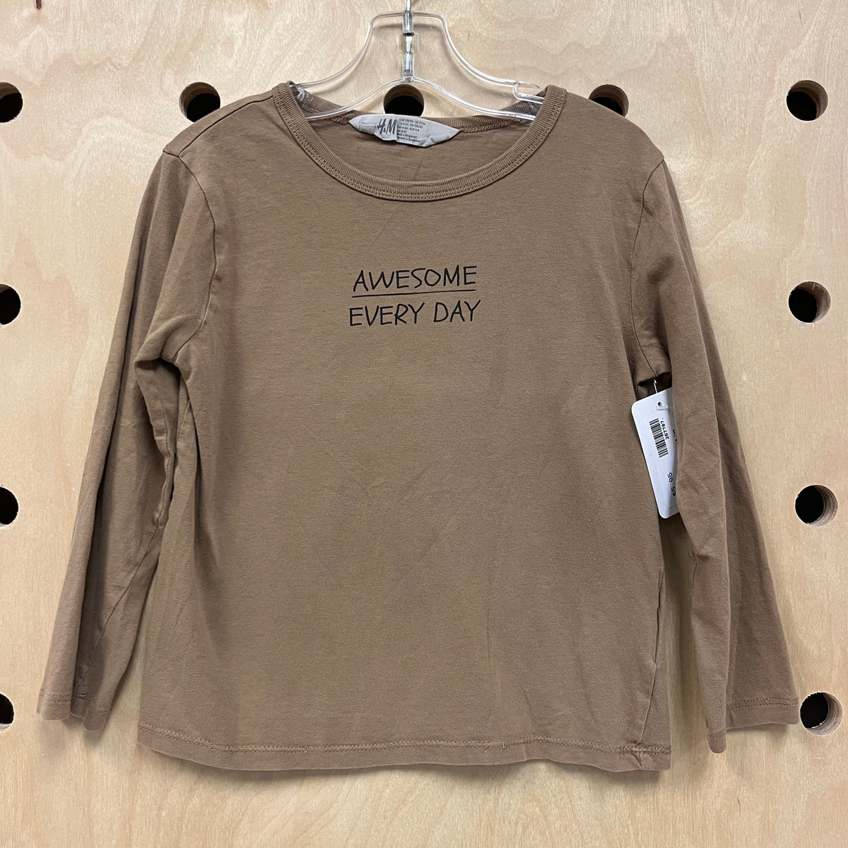 Tan Awesome Every Day LS Tee