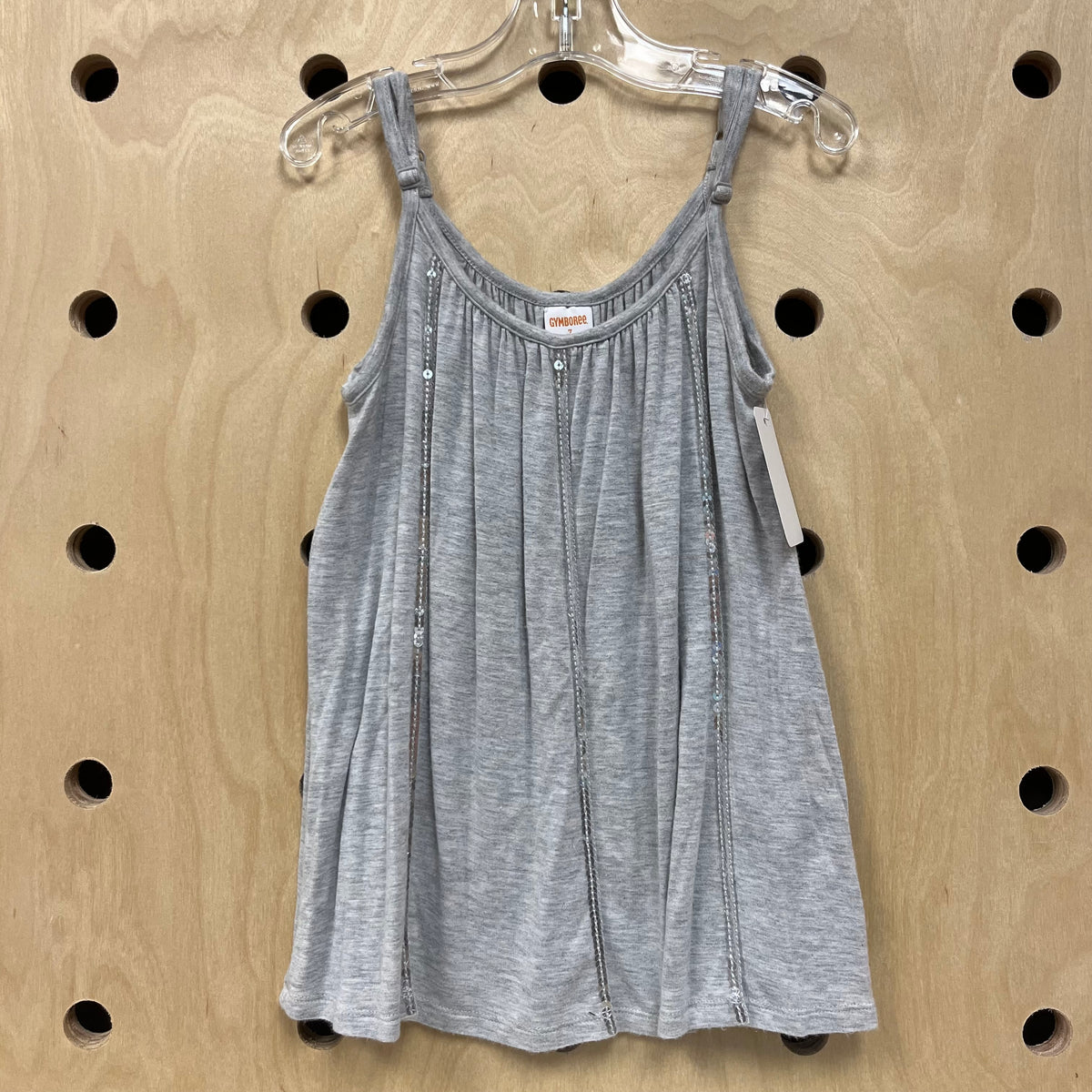 Grey+Silver Sequins Tank