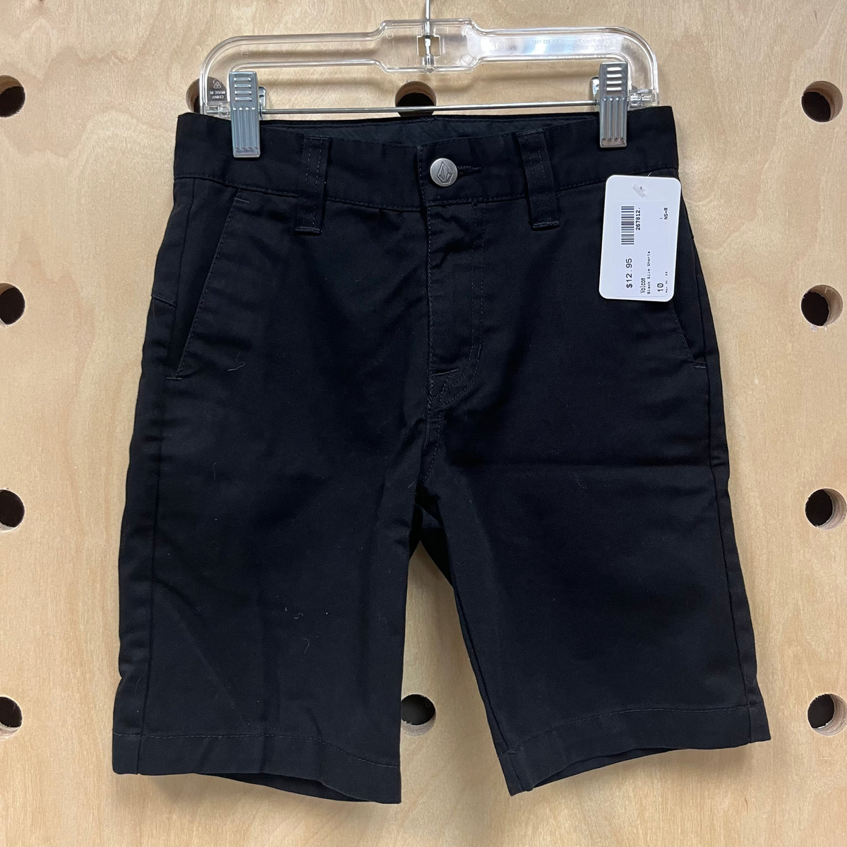 Black Slim Shorts