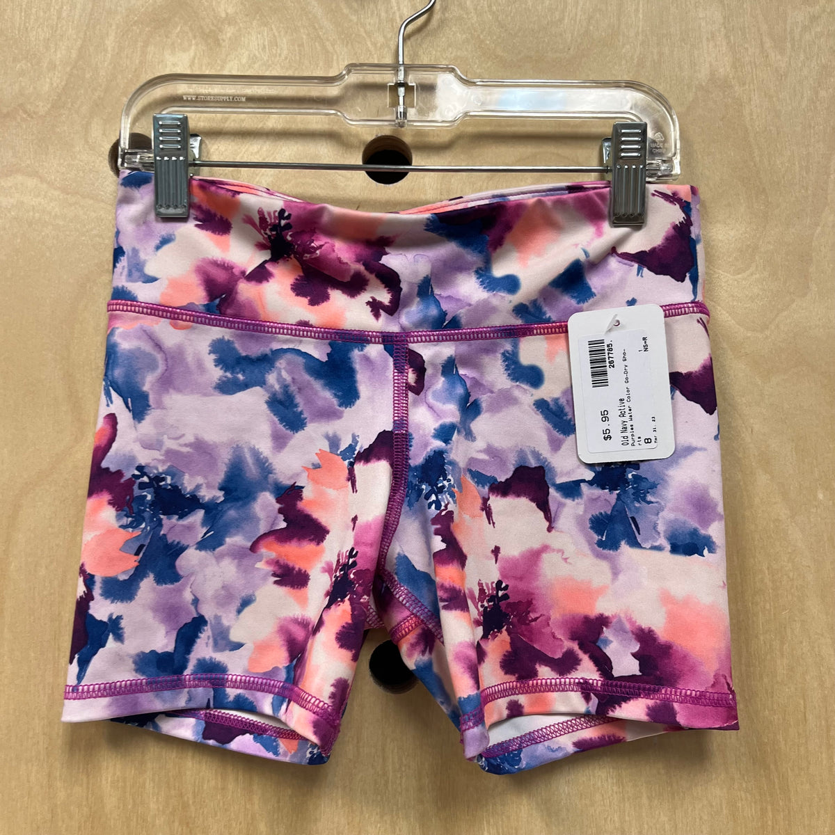 Purples Water Color Go-Dry Shorts