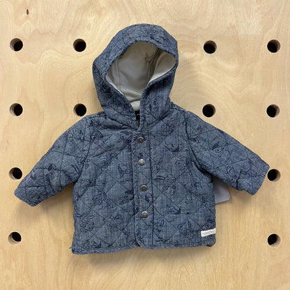 Snoopy Quilted Lined Jacket