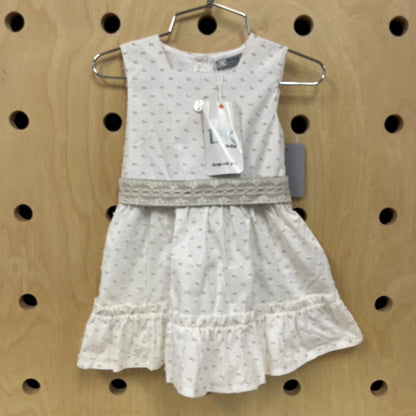 White Raised Dot Dress NEW!