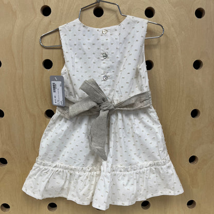 White Raised Dot Dress NEW!