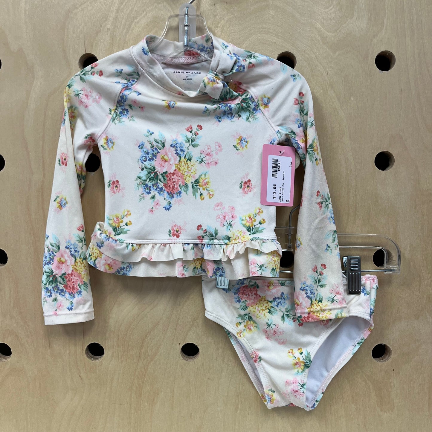 Ivory Floral 2pc. Swimsuit