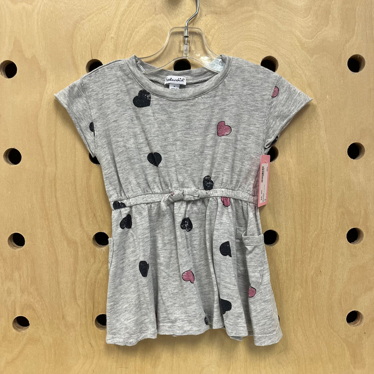 Grey Hearts Dress