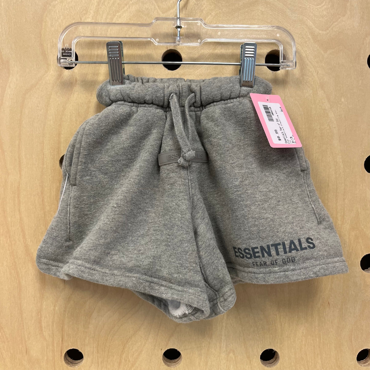 Grey Essentials Drawstring Shorts