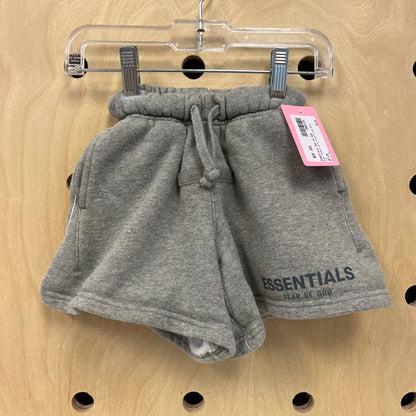 Grey Essentials Drawstring Shorts