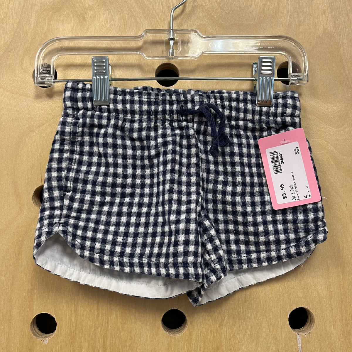 Blue Gingham Shorts