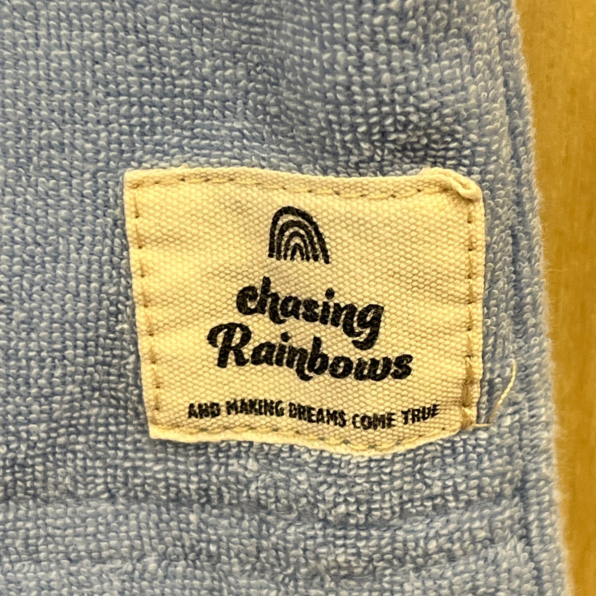 Blue Terry Chasing Rainbows Romper