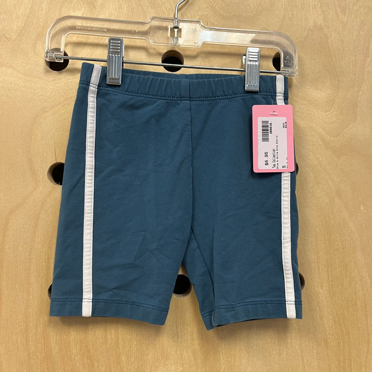 Blue & White Bike Shorts