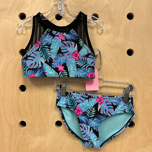Blue Tropical 2pc. Swimsuit