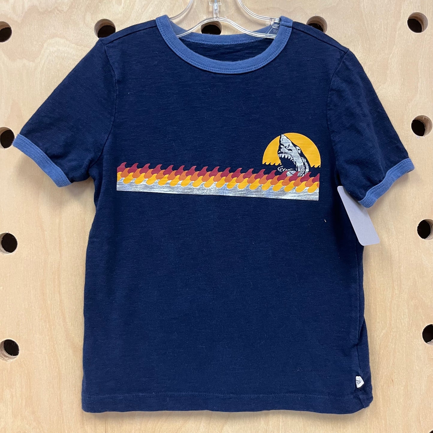 Blue Shark Ringer Tee