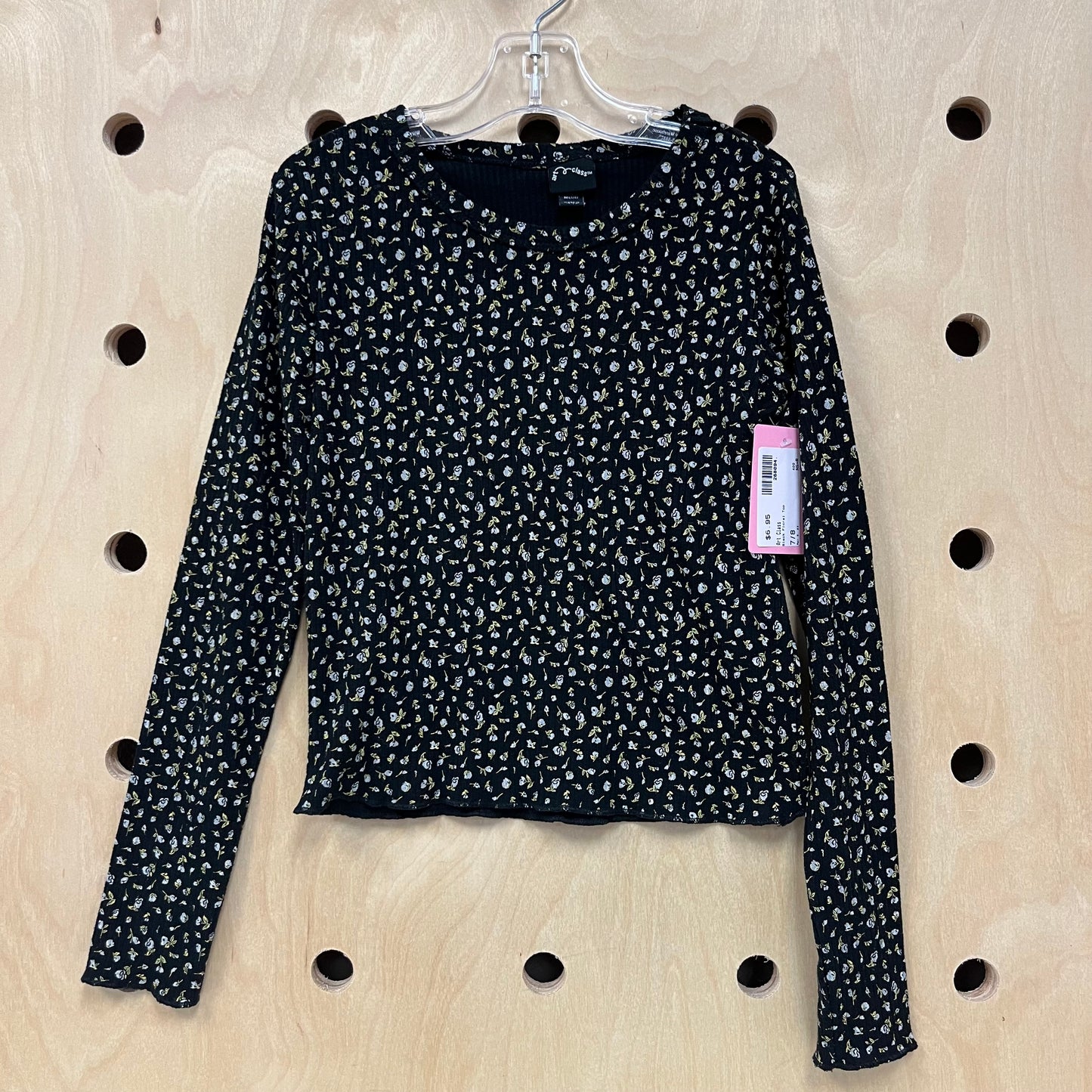 Black Floral Top
