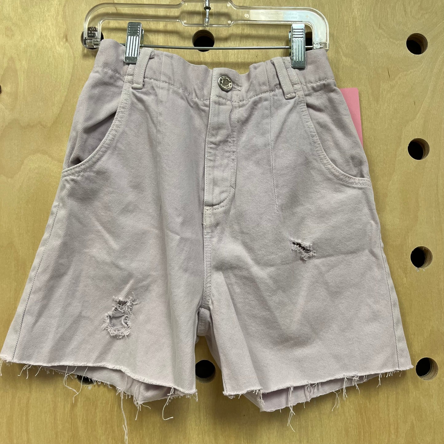 Lavender Denim Shorts
