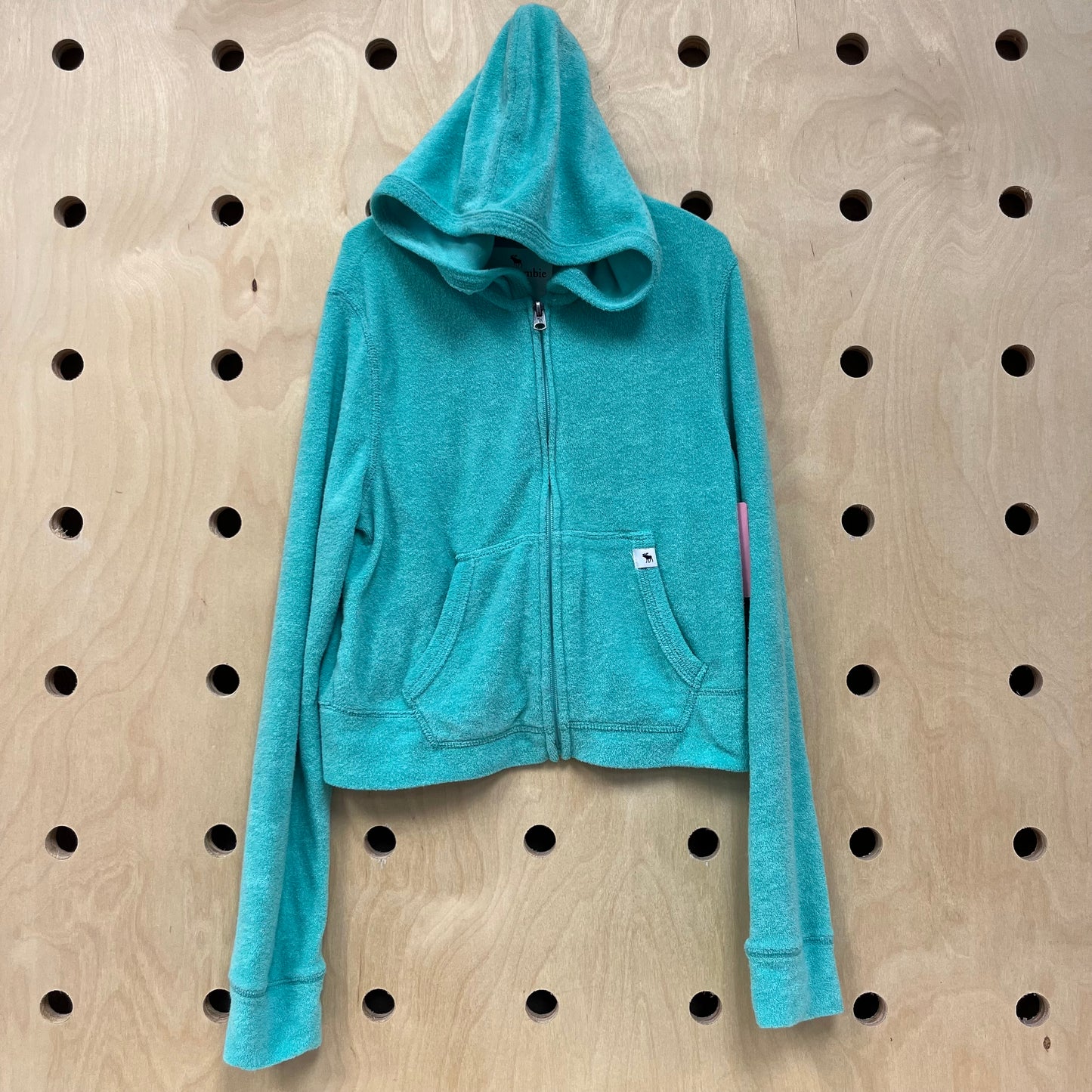 Blue Terry Zip Hoodie