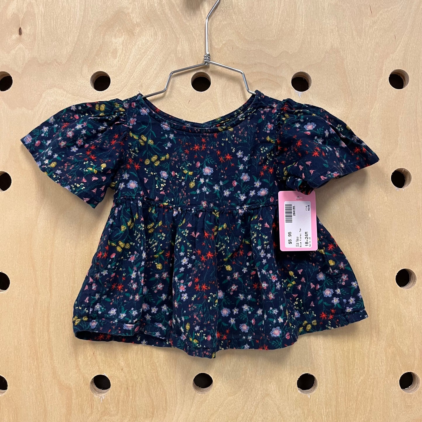 Blue Floral Top