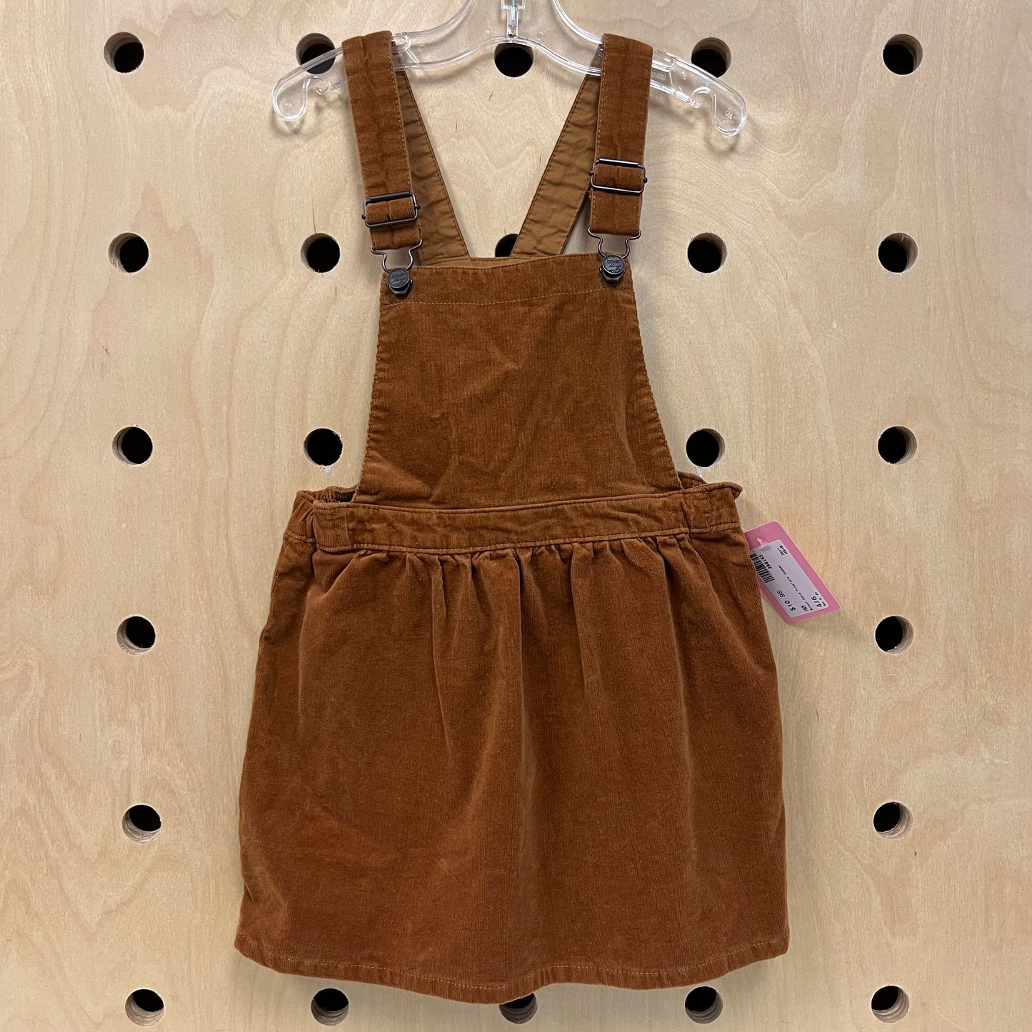 Brown Cord Pinafore Jumper