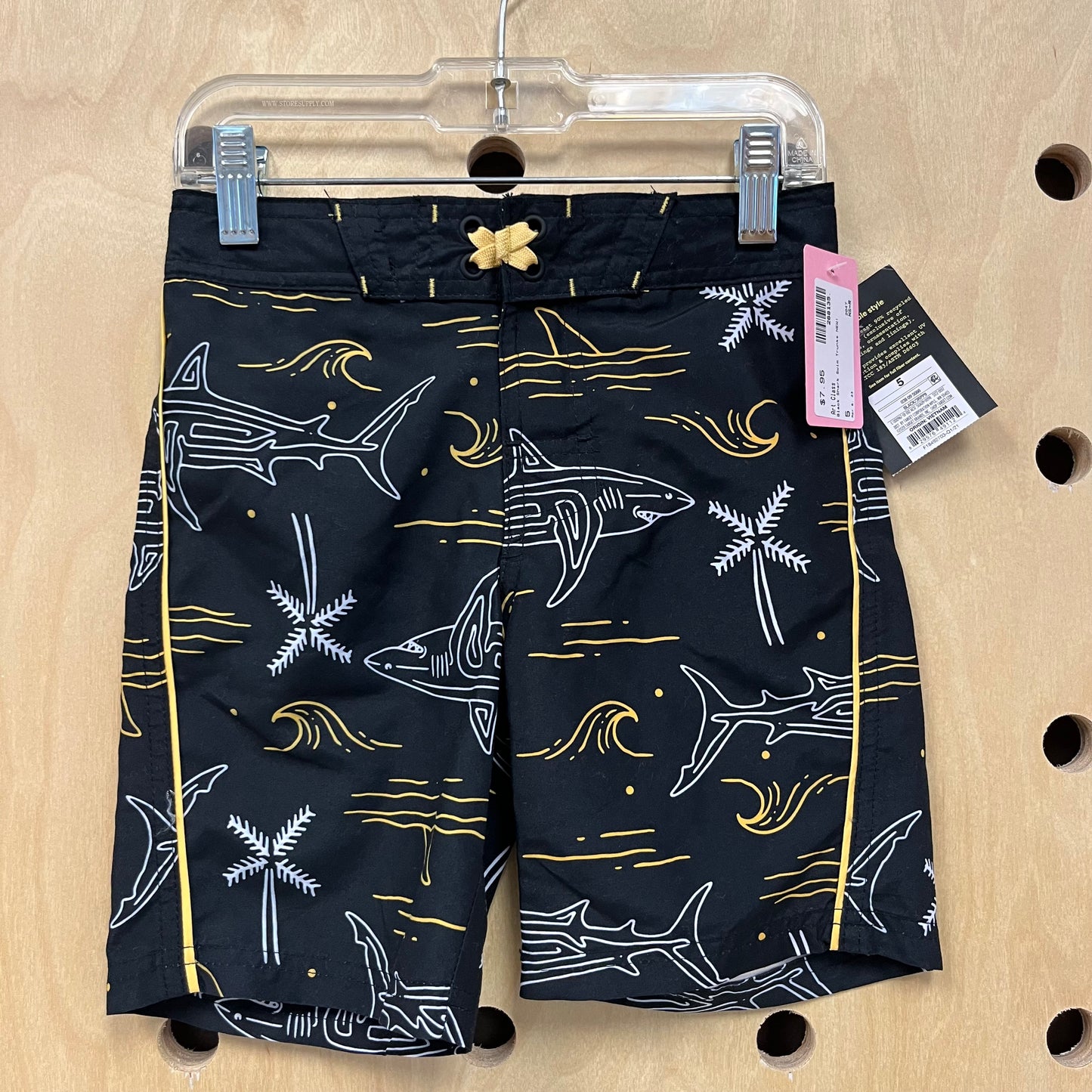 Black Shark Swim Trunks NEW!
