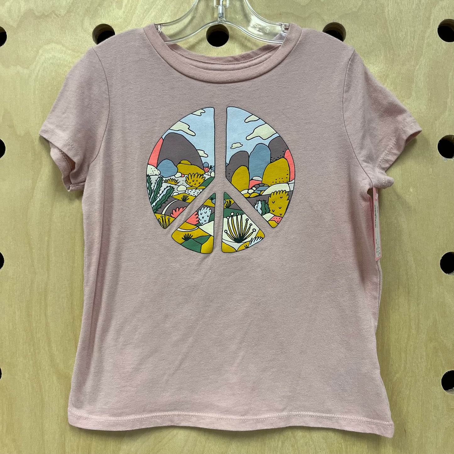 Pink Peace Desert Scene Tee