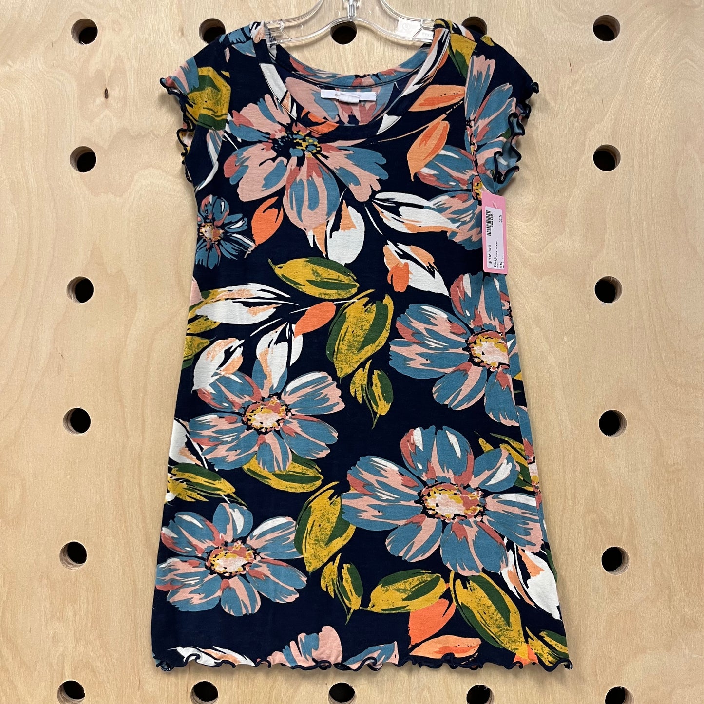 Navy Floral Dress
