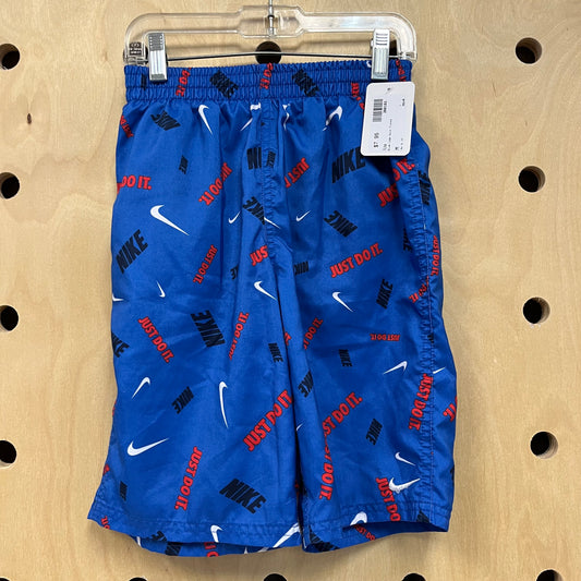 Blue Logo Swim Trunks