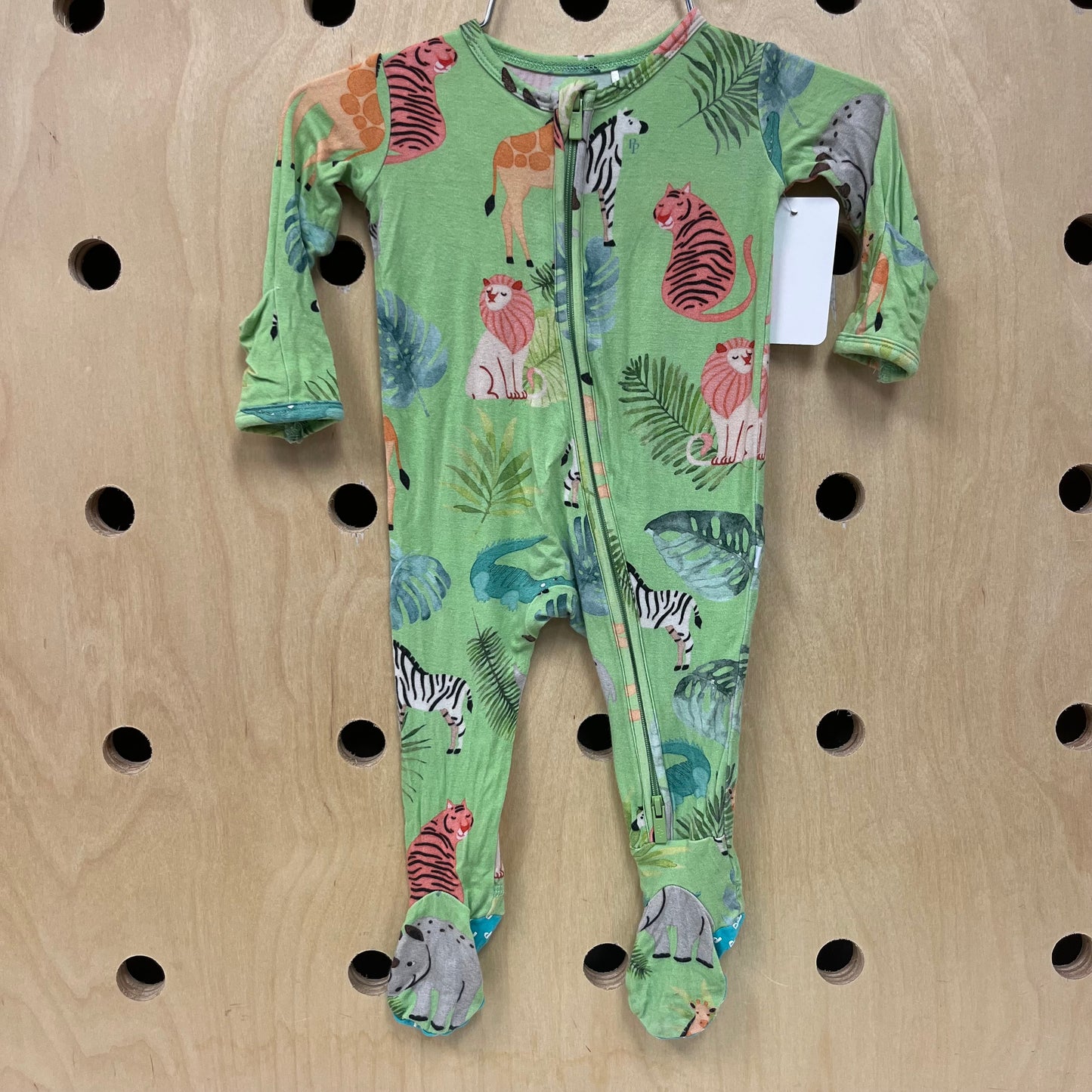 Green Bamboo Safari Animals Zippy