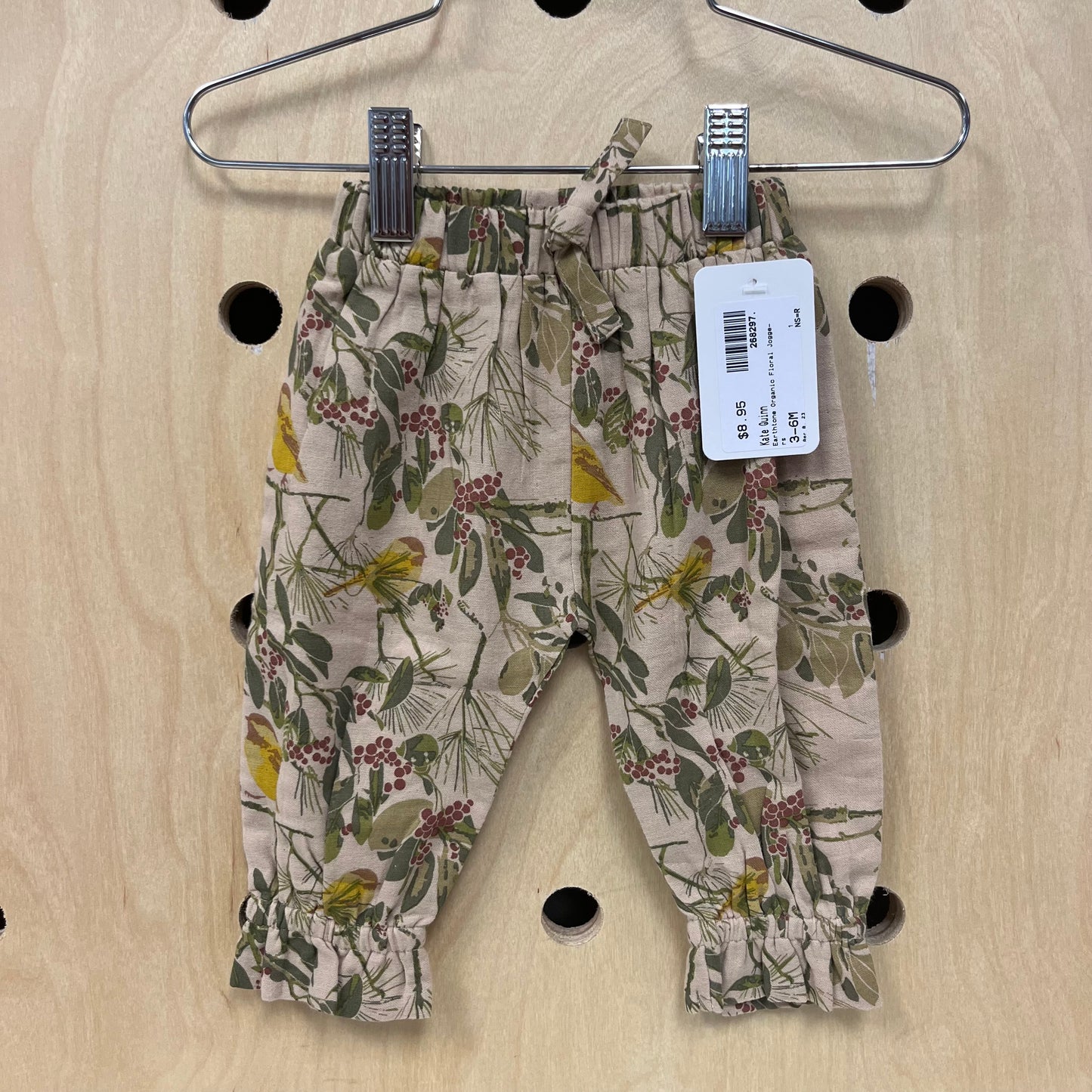 Earthtone Organic Floral Joggers