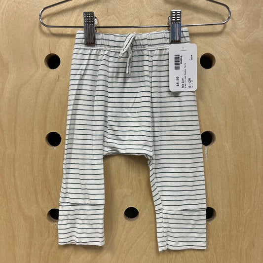 Green Striped Bamboo Pants