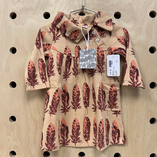 Beige Leaf Dress NEW!
