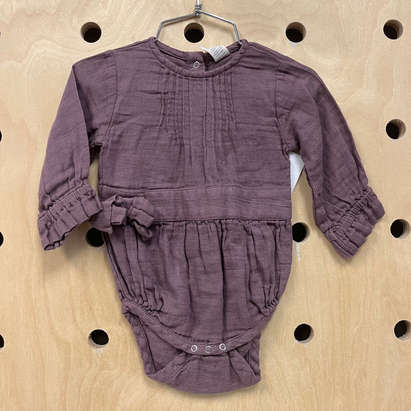 Purple Gauze Romper