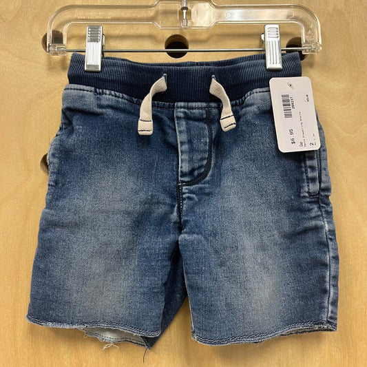 Denim Drawstring Shorts