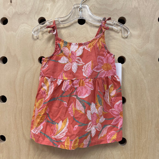 Coral Floral Tank