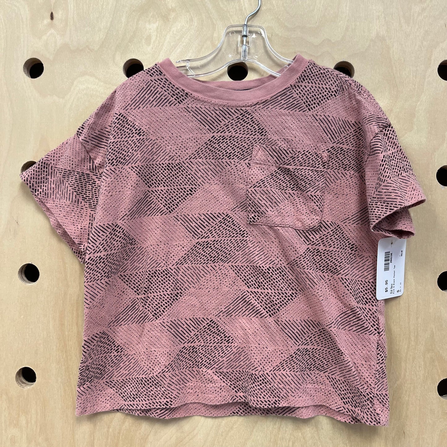 Pink & Black Pocket Tee