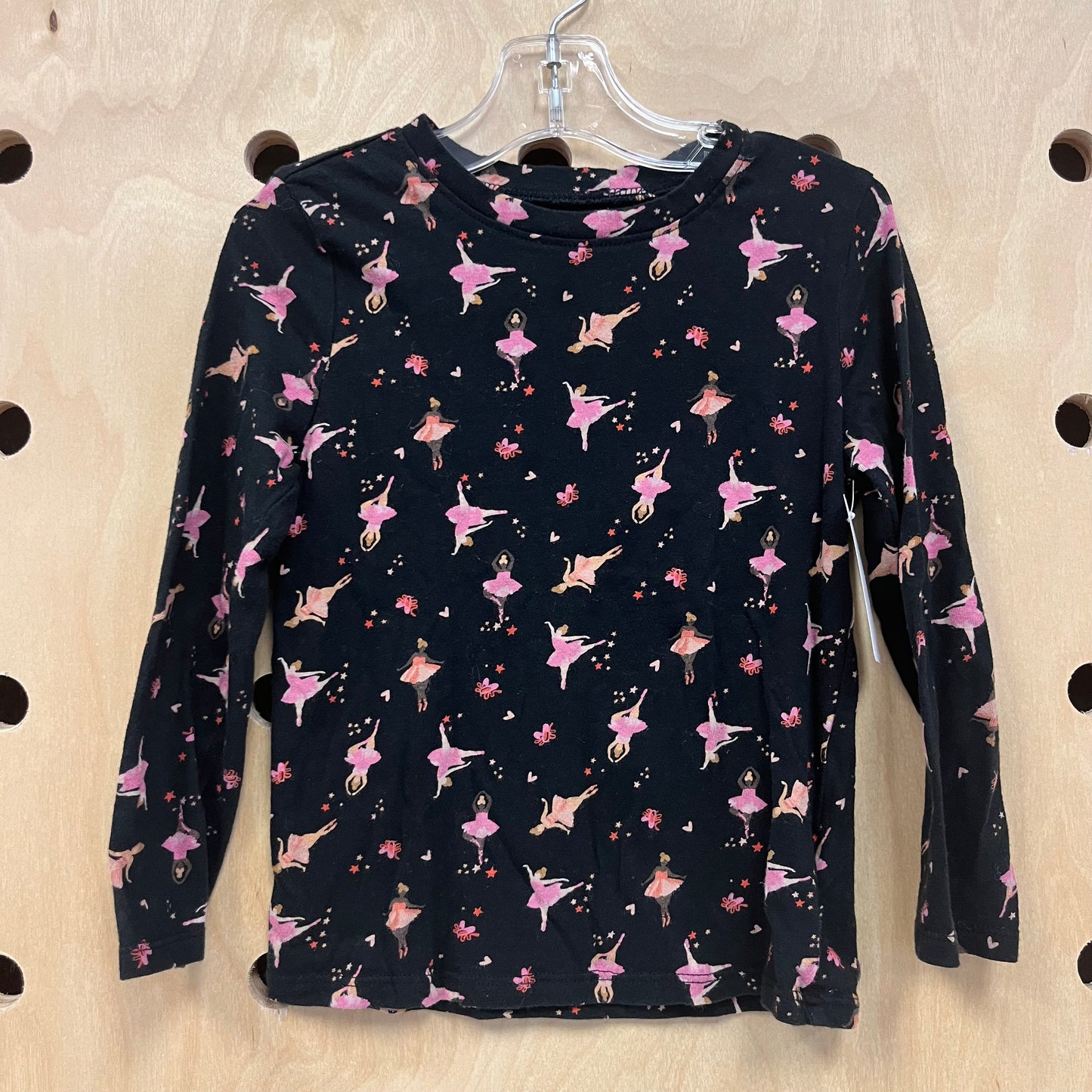 Black+Pink Ballerinas LS Tee