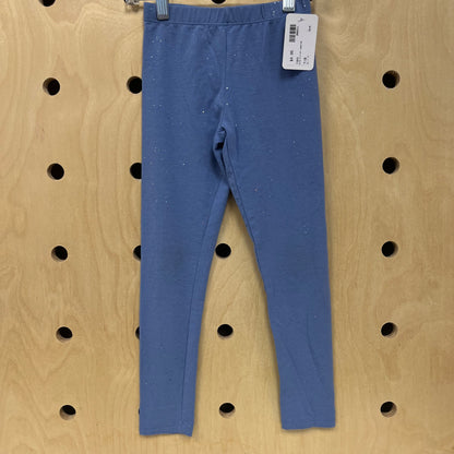 Blue Glitter Leggings