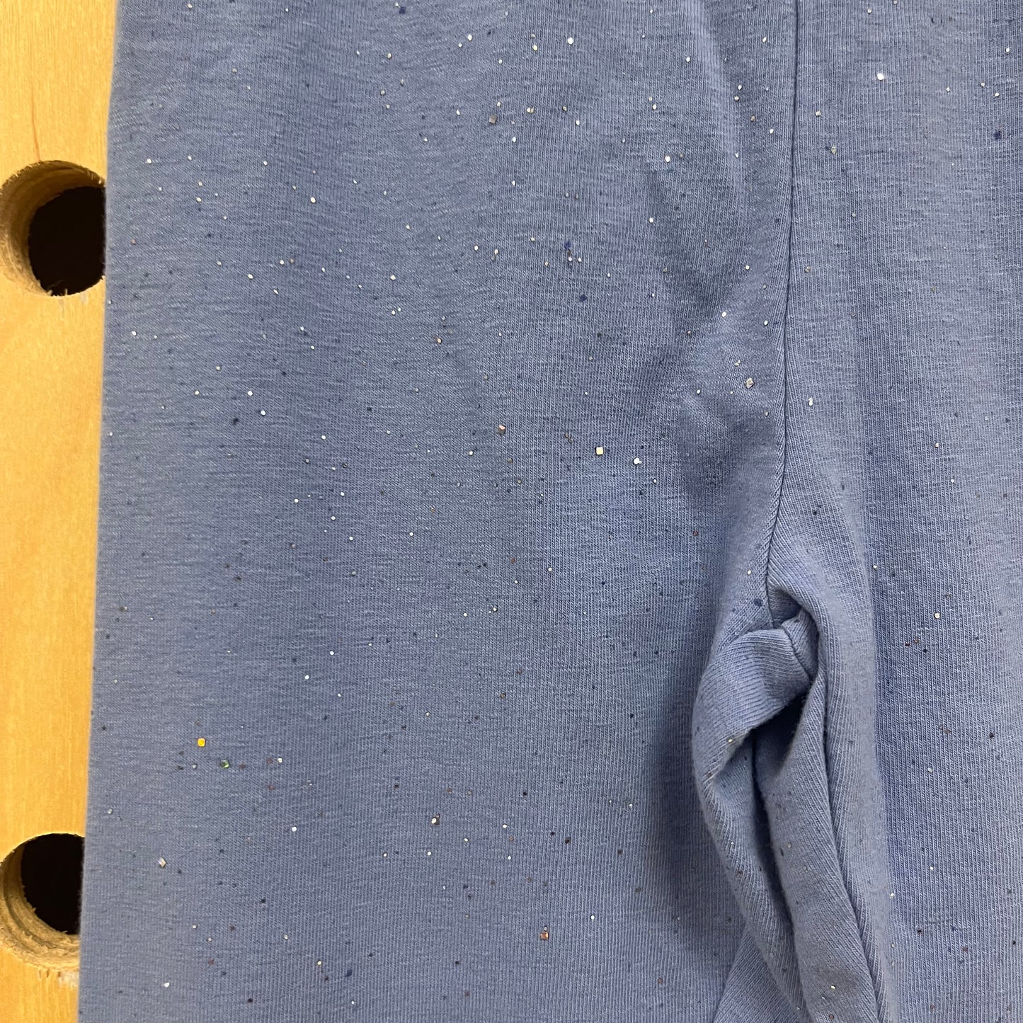 Blue Glitter Leggings