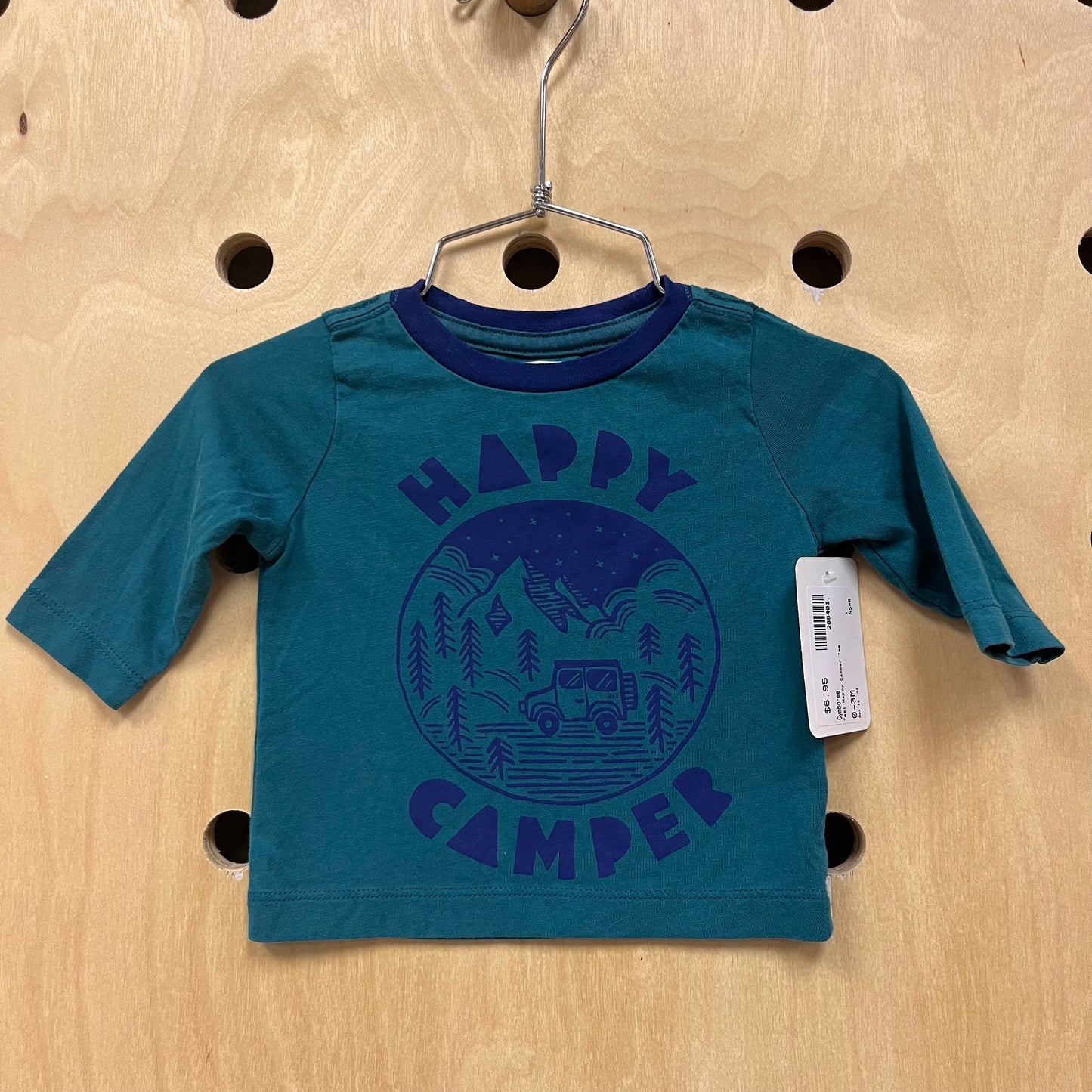 Teal Happy Camper Tee