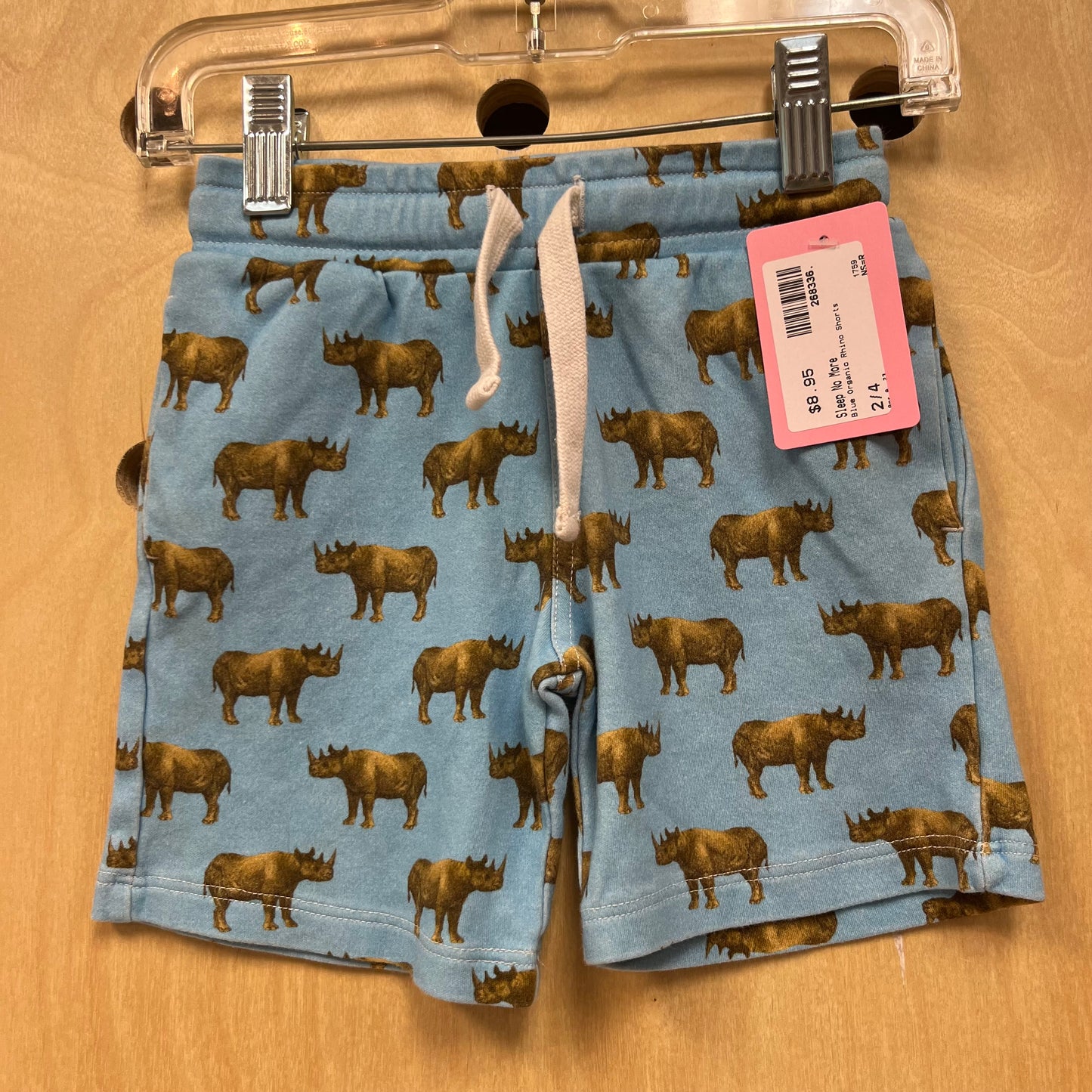 Blue Organic Rhino Shorts